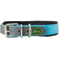 Hunter Collar Convenience Comfort Collari per cani (Halsumfang 37-45 cm - Breite 2,5 cm, turquoise)