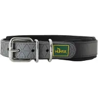 Hunter Collar Convenience Comfort Collari per cani (Halsumfang 32-40 cm - Breite 2,0 cm, nero)