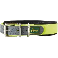 Hunter Collar Convenience Comfort Collari per cani (Halsumfang 37-45 cm - Breite 2,5 cm, neongelb)