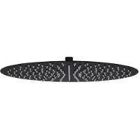 vidaXL Regen Dusche Kopf rund 40 cm Edelstahl schwarz