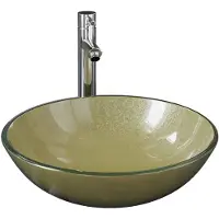 vidaXL Set di lavabo da bagno con rubinetto e scarico oro