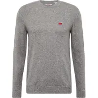 Levi's per uomo. A4320-0000 Maglione grigio originale Housemark (L), Casual, Lana, Manica lunga