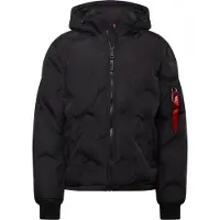 Alpha industries Piumino Uomo Hooded Logo Puffer Black
