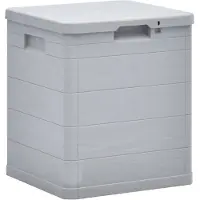 vidaXL Contenitore da giardino 90 L grigio chiaro