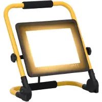 vidaXL Proiettore LED con impugnatura 100 W bianco caldo