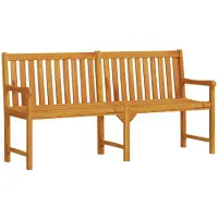vidaXL Panchina da giardino 180 cm in legno massiccio di acacia