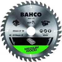 Bahco Lama Per Sega Circolare Con 60 Denti Per Seghe Da Tavolo Portatili In Legno 210 Mmx30 Mm