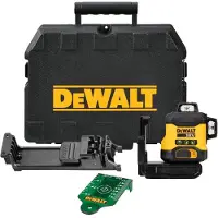 DeWalt DCLE34031N-XJ - Livella laser a linee a batteria, 18V, 3x360°, livella laser a linee incrociate, versione base
