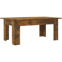 vidaXL Tavolino da salotto in rovere affumicato 100x60x42 cm in materiale derivato dal legno