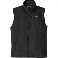 Patagonia - Comoda felpa in pile senza maniche - M's Better Sweater Vest Black per Uomo in Poliestere Riciclato - Taglia S - Nero