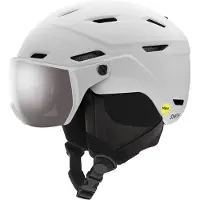 Smith - Casco da sci/snowboard - Survey Eu Matte White Chormapop Sun Platinum Mirror - Taglia 51-55 cm - Bianco