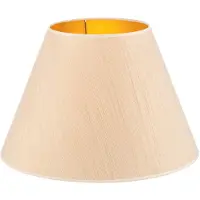 Duolla Paralume Sofia Altezza 31 cm, bianco/oro a striscia