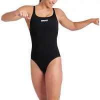 Arena Women's Team Swimsuit Swim Pro Solid Costume intero Donna (36, nero)
