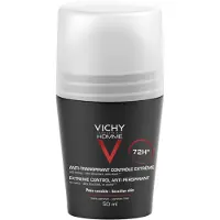 VICHY Deodorante a Sfera Homme Deo Roll-On Regolazione Intensa Uomo 50 ml — Deodorante