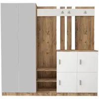 Skye Decor , Dd9-Aw, armadietti, stand da sala, pino atlantico, 187,2 x 180 x 37,5 cm