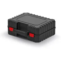 Prosperplast Kufr na nářadí s upevňovacími páskami HEAVY 384x335x144 mm - barva: černá