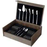 Amefa Metropole 1170, 78-pz set di posate in scatola di legno