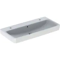 Geberit Renova Plan, lavabo à poser, 100x48 cm, 2 trous pour robinets, avec trop-plein, 501932, 501.932.00.8, 501.932.00.8