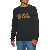 Fjällräven - Felpa in cotone biologico - Fjällräven Logo Sweater M Dark Navy per Uomo in Cotone - Taglia S - Blu navy