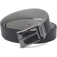 Armani Exchange per uomo. 951060CC23651635 Cintura in pelle blu scuro e grigia (OSFA), Casual, Classico, Navy