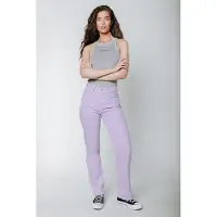 Colourful Rebel Jones Mid Rise Straight Leg Pants Lilac Taglia: S | Jeans straight fit Outlet | Donna | Viola