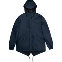 Rains - Giacca impermeabile e antivento - Fishtail Jacket W3 Navy per Uomo - Taglia L - Blu navy