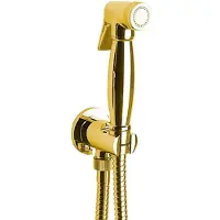 Sapho Doccia bidet, stile retrò, tubo flessibile e supporto doccia con attacco doccia, oro