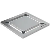 Geberit GRIGLIA INOX PER SIFONE DOCCIA DESIGN 8x8 cm - Quadrato