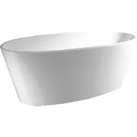 Polysan Vasca da bagno autoportante TESS 157 x 70 x 67 cm, bianco