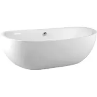 Polysan ZASU vasca da bagno autoportante 180x81x58, bianco
