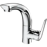Sapho Soliter - Miscelatore per lavabo FLY con bocca girevole, cromo DF004
