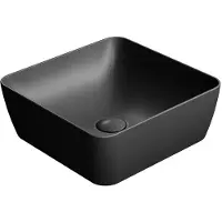 Sonstiges Sapho GSI Sand - Lavabo 380x380 mm, nero opaco 903826