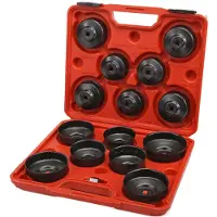 HBM Set di smontaggio filtri olio - Set di copertura filtri olio 15 pezzi