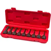 HBM 9 Pezzi Set di Bussole Torx Lunghe 1/2 pollice