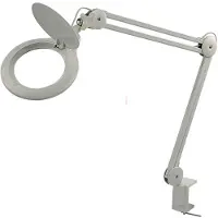HBM lampada con lente LED regolabile 3800 lumen con dimmer e morsetto da tavolo