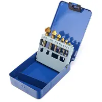 HBM Set di frese per zink 6 Pezzi HSS - Rivestite in TIN
