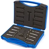 HBM Set di frese T-Groove HSS M-2 da 10 pezzi