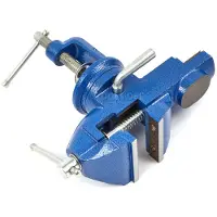 HBM Morsa 60 mm con morsetto da tavolo - Ruotabile