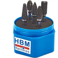 HBM set di frese in metallo duro, 5 pezzi