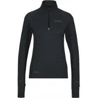 Stoic Women's HelsingborgSt. Performance L/S with Zip Maglia da corsa Donna (L, nero)