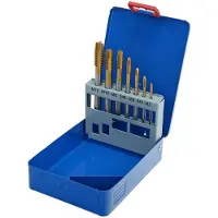 HBM Set di punte da macchina in cobalto HSS 7 pezzi - rivestito in stagno M3-12