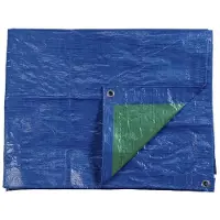 EDM vela parasole bifacciale 10x15 m. Colore blu/verde. Densità 90g/m²
