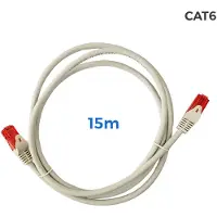 Logilink Cavo utp cat.6 latiguillo rj45 rame lszh gris 15m