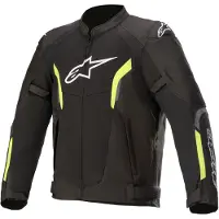 Alpinestars Giacca AST V2 Air Black Yellow Fluo, Taglia: XL