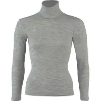 Engel Women's Long-Sleeved Roll Neck Intimo tecnico in seta Donna (34/36, grigio)