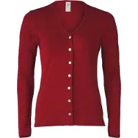 Engel Women's Fine Ribbed Cardigan Giacca di lana Donna (46/48, rosso)