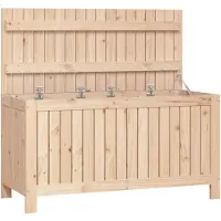 vidaXL Cassapanca da giardino 115x49x60 cm in legno di pino massiccio
