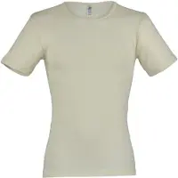 Engel Undershirt S/S Intimo lana merinos Uomo (54/56, bianco)