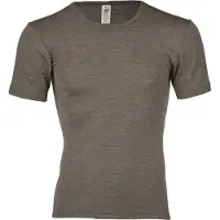 Engel Undershirt S/S Intimo lana merinos Uomo (50/52, marrone)
