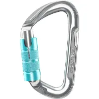 Edelrid Pure Triple III Moschettoni a chiusura grigio